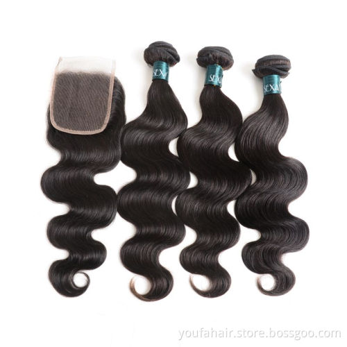 Wholesale 12A Virgin Human Hair Raw Cuticle Aligned Hair Body Wave Mink Remy Hair 3 Bundles With HD Lace Frontal Closure Vendor